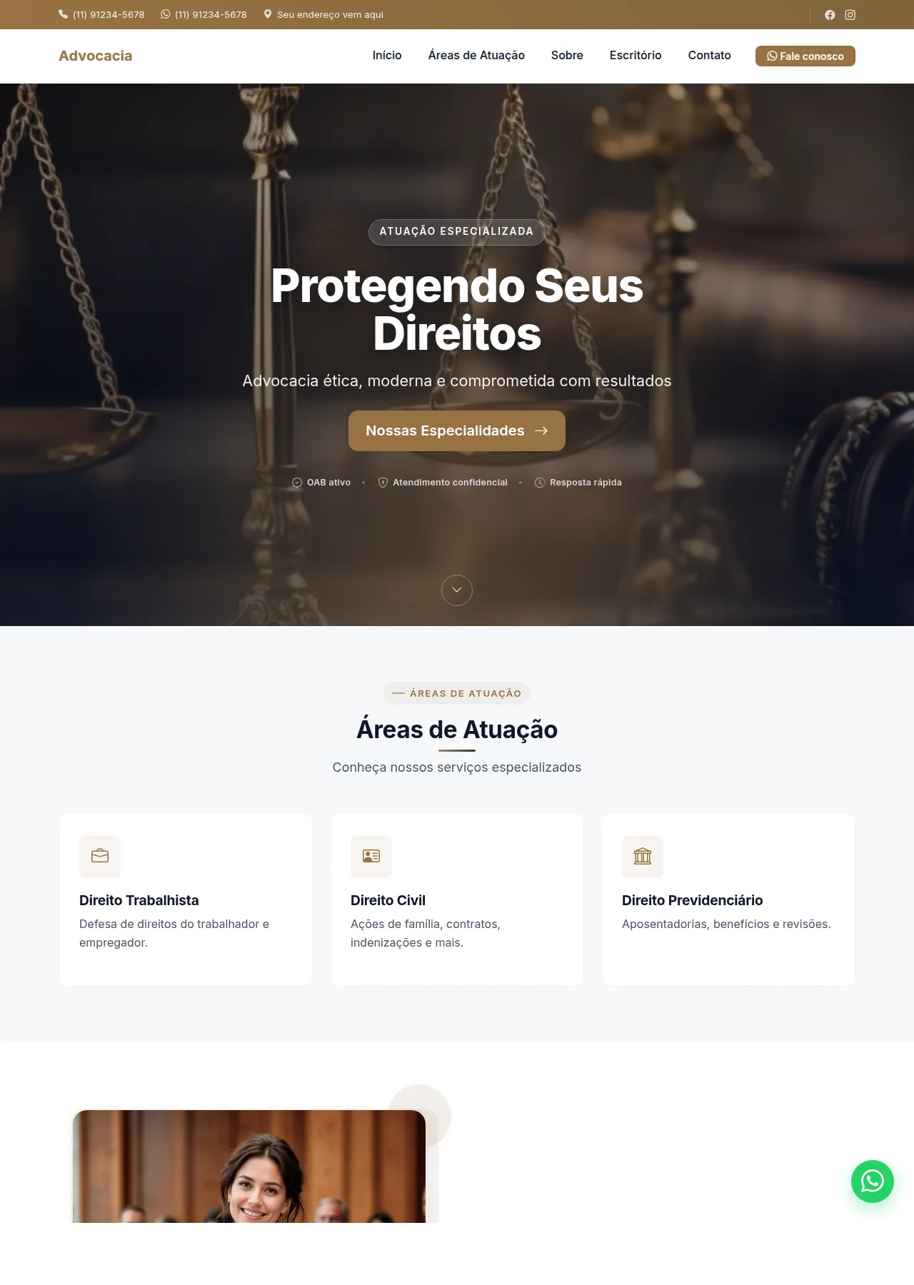 Pré-visualização: Advocacia