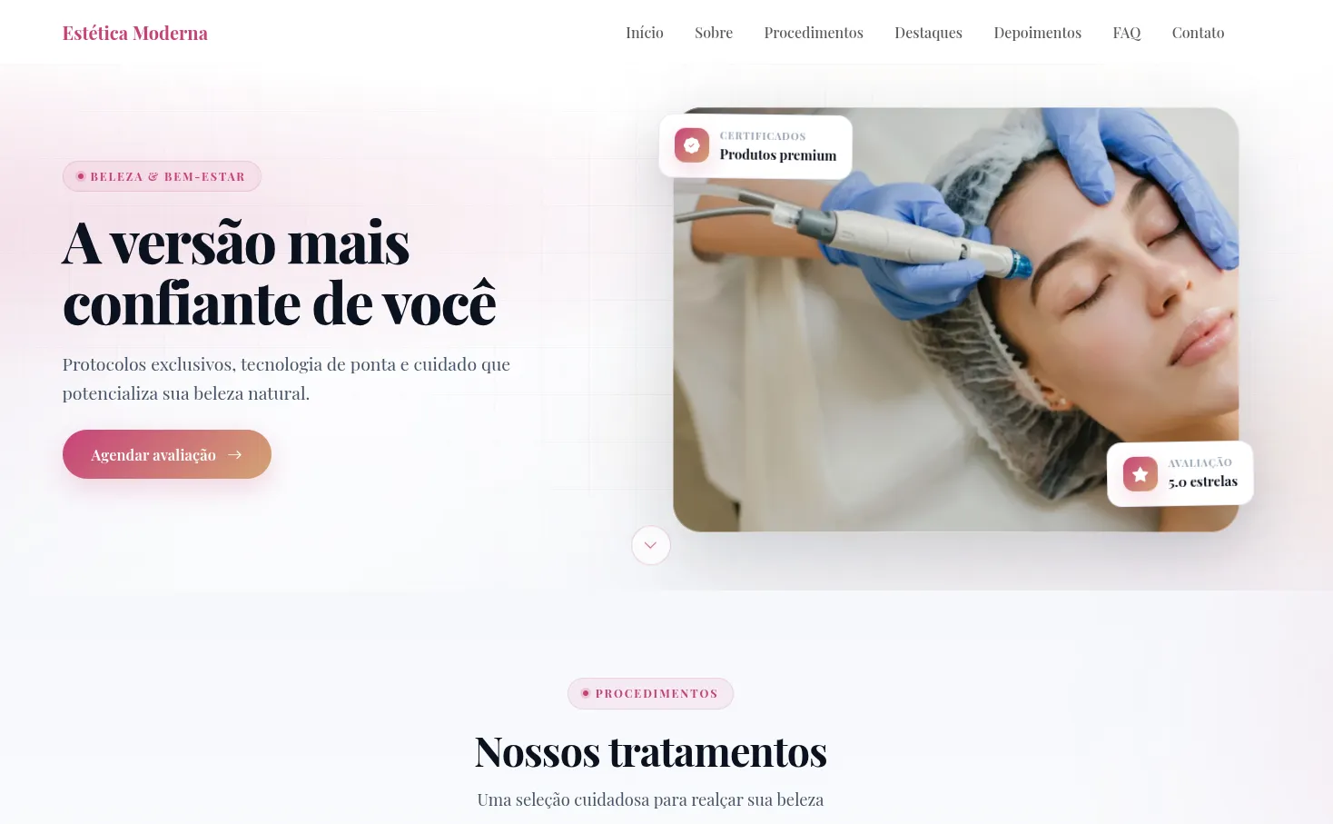 Pré-visualização: Estética Moderna