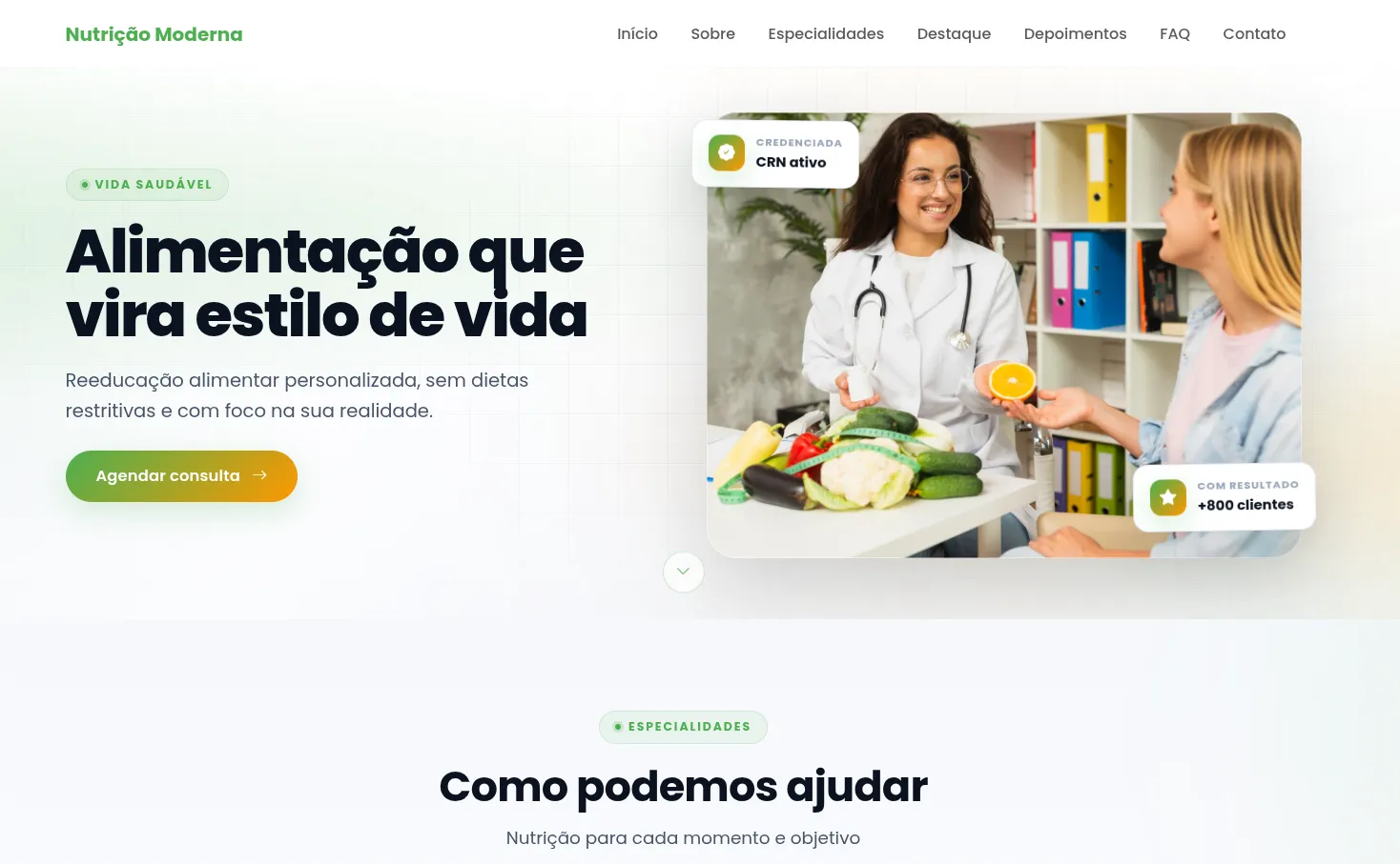 Pré-visualização: Nutrição Moderna